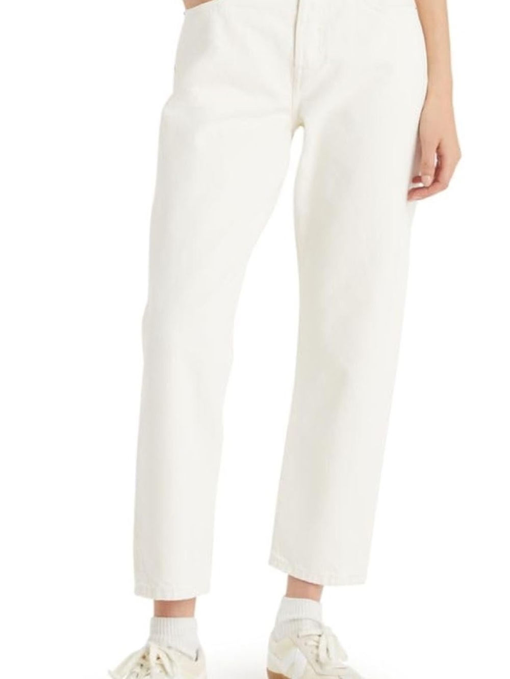 Levi’s 501 White High-Rise Straight Crop Leg Women’s Jeans
